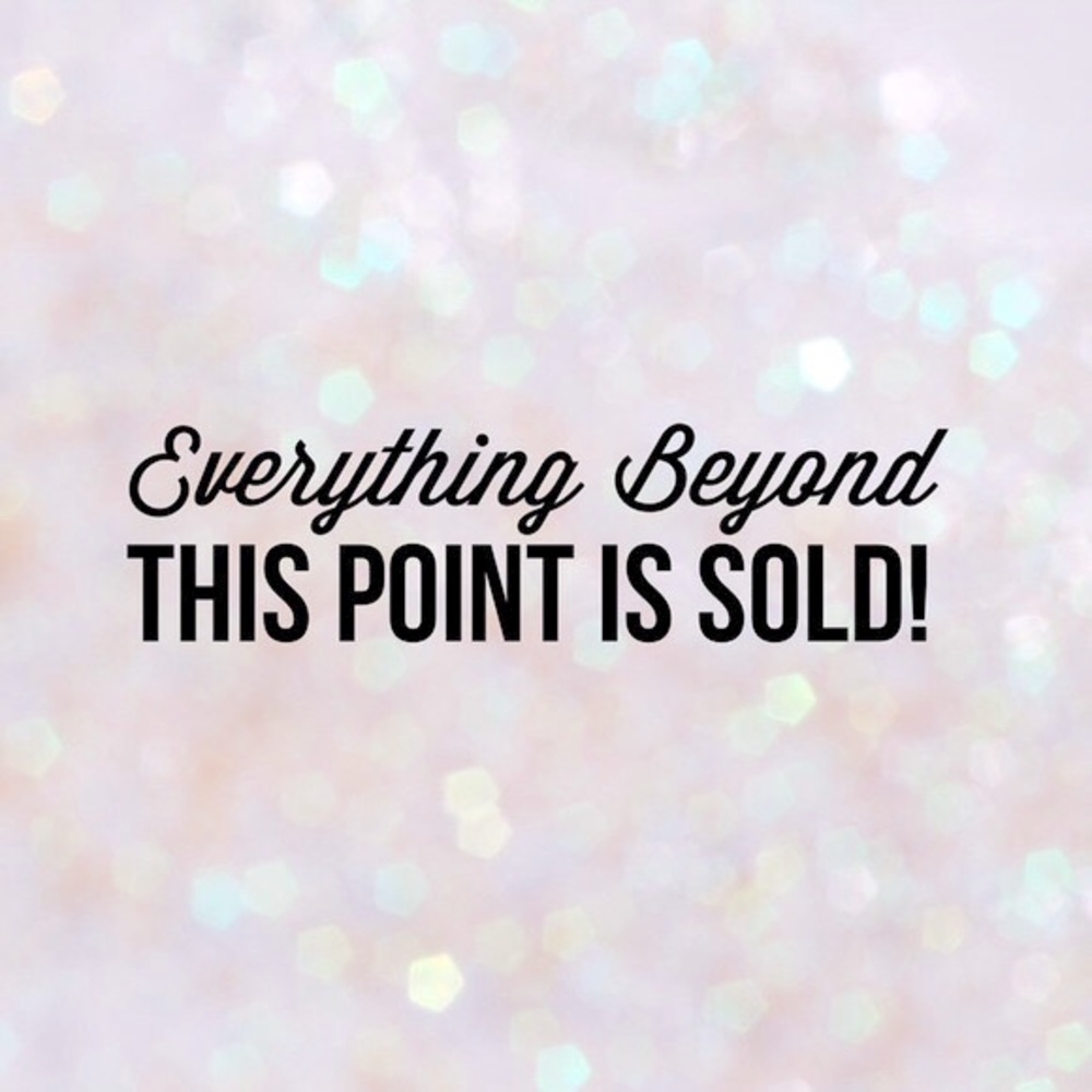SOLD ITEMS BELOW 👋🏻